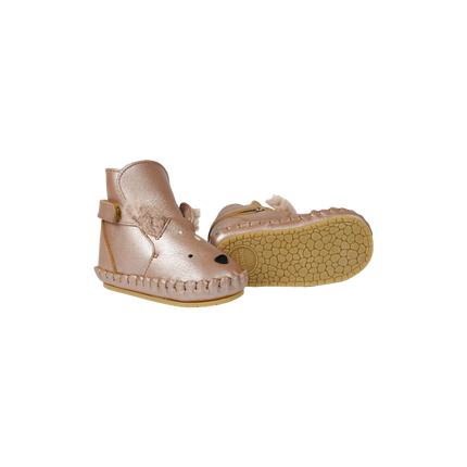 Smikki Booties | Deer | Clay Metallic Leather