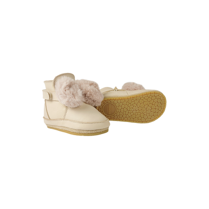 Amrini Booties | Ivory Classic Leather