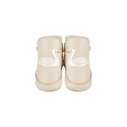 Niv Booties | Swan | Powder Metallic Nubuck