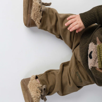 Rije Sneakers | Beige Curly Faux Fur