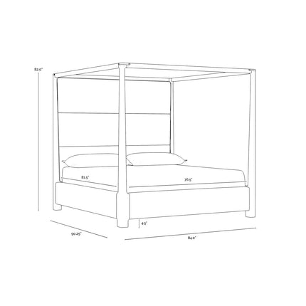 Sunpan Danette Canopy King Bed Clearance