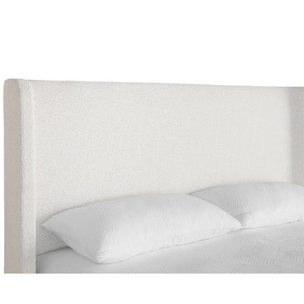 Sunpan Ives White Queen Bed
