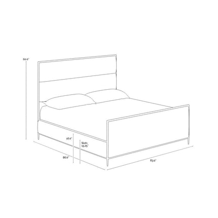 Sunpan Yasmine King Bed
