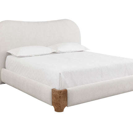 Sunpan Knowles Bed - King - Eclipse White