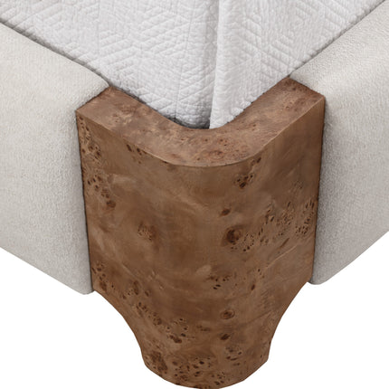 Sunpan Knowles Bed - King - Eclipse White