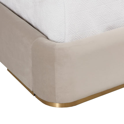 Sunpan Clarimond Bed - King - Hailey Moon / Meg Taupe
