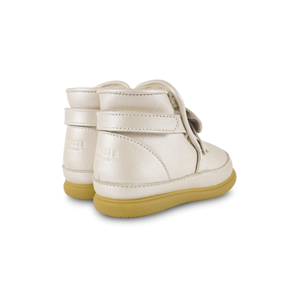 Cemilla Shoes | Kinderschoenen | Off White Metallic Leather
