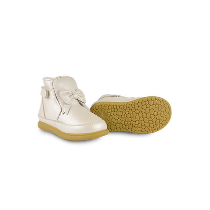 Cemilla Shoes | Kinderschoenen | Off White Metallic Leather