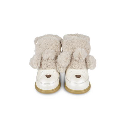 Dubu Exclusive Shoes | Kinderschoenen | Poodle | Off White Metallic Leather