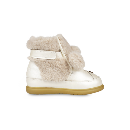 Dubu Exclusive Shoes | Kinderschoenen | Poodle | Off White Metallic Leather