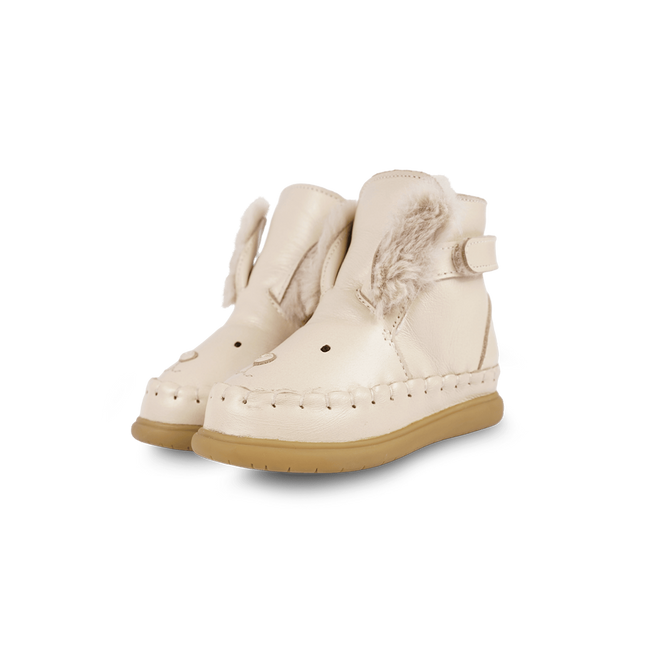 Dubu Exclusive Shoes | Rabbit | Cream Leather