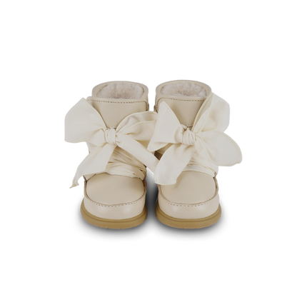 Maudi Shoes | Cream Leather