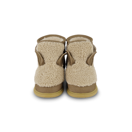 Roumi Shoes | Alpaca | Beige Curly Faux Fur