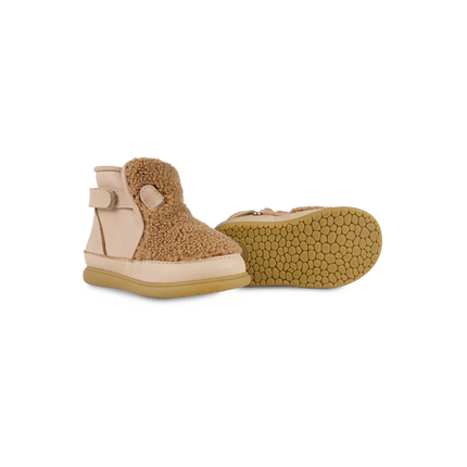 Roumi Shoes | Teddy Bear | Light Maple Curly Faux Fur