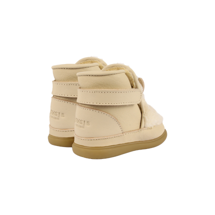 Roumi Shoes | Kinderschoenen | Polar Bear | Off White Curly Faux Fur
