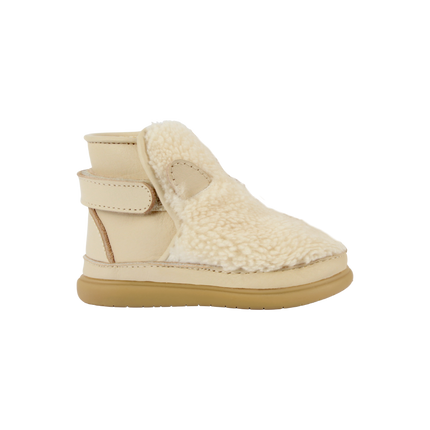 Roumi Shoes | Kinderschoenen | Polar Bear | Off White Curly Faux Fur