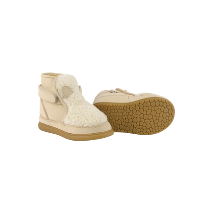 Roumi Shoes | Kinderschoenen | Polar Bear | Off White Curly Faux Fur