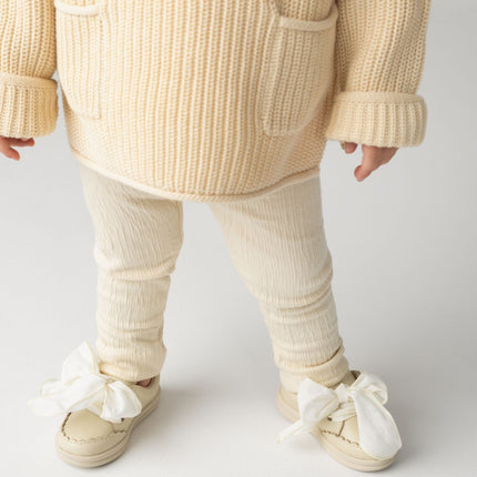 Brookli Sneakers | Kindersneakers | Cream Leather