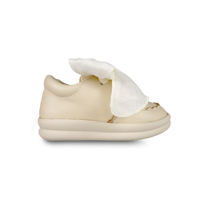 Brookli Sneakers | Kindersneakers | Cream Leather