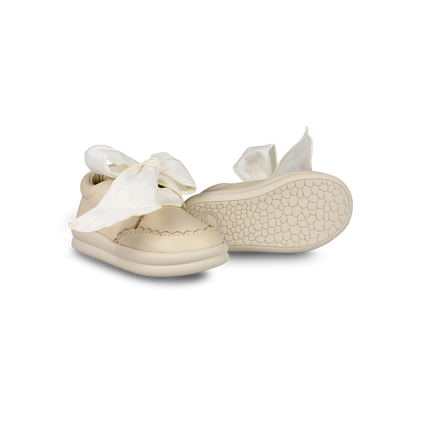 Brookli Sneakers | Kindersneakers | Cream Leather