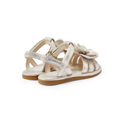 Jiles Fields Sandals | Kindersandalen | Shimmer Buttercup | Silver Metallic Leather