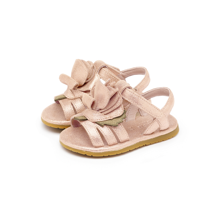 Tiyola Sandals | Kindersandalen | Rose | Powder Metallic Leather