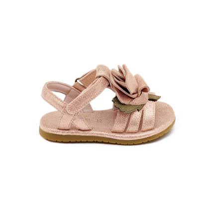 Tiyola Sandals | Kindersandalen | Rose | Powder Metallic Leather