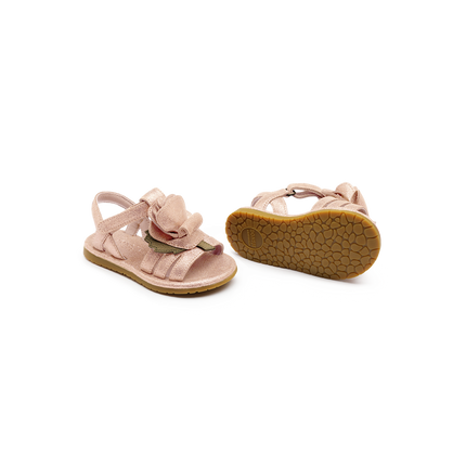 Tiyola Sandals | Kindersandalen | Rose | Powder Metallic Leather