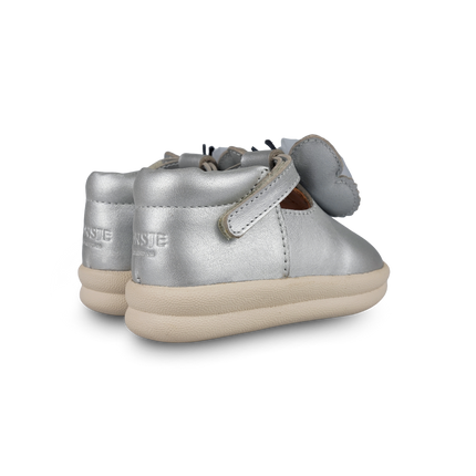 Vlindy Shoes | Kinderschoenen | Silver Grey Metallic Leather