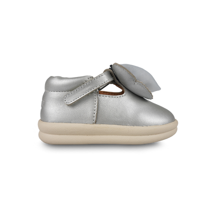 Vlindy Shoes | Kinderschoenen | Silver Grey Metallic Leather