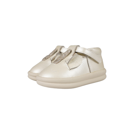 Zilpa Shoes | Kinderschoenen | Unicorn | Off White Metallic Leather