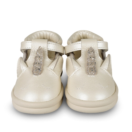 Zilpa Shoes | Kinderschoenen | Unicorn | Off White Metallic Leather