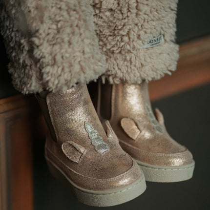 Kheera Boots | Unicorn | Powder Metallic Leather