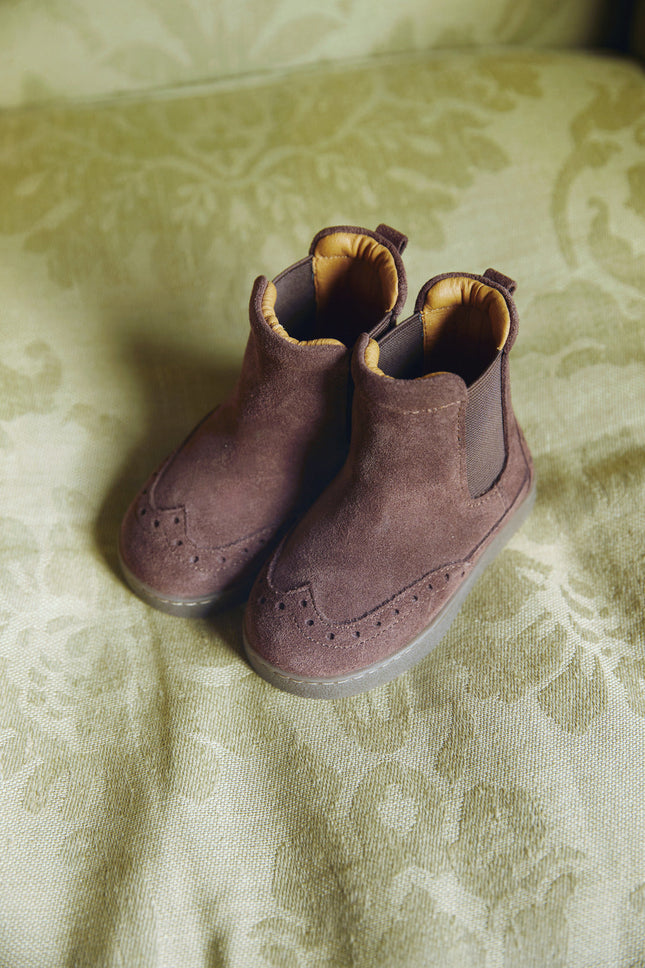 Lesmer Boots | Burgundy Suede