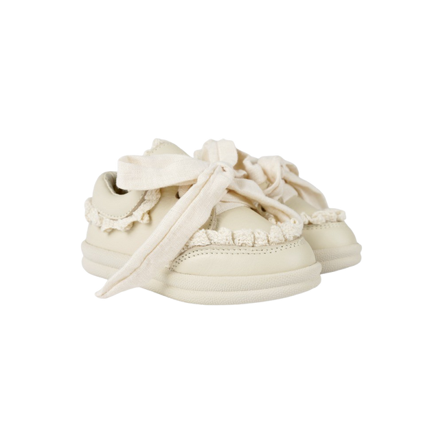 Wisel Sneakers | Cream Leather