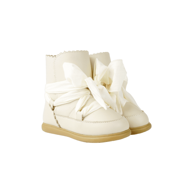 Junow Boots | Cream Leather