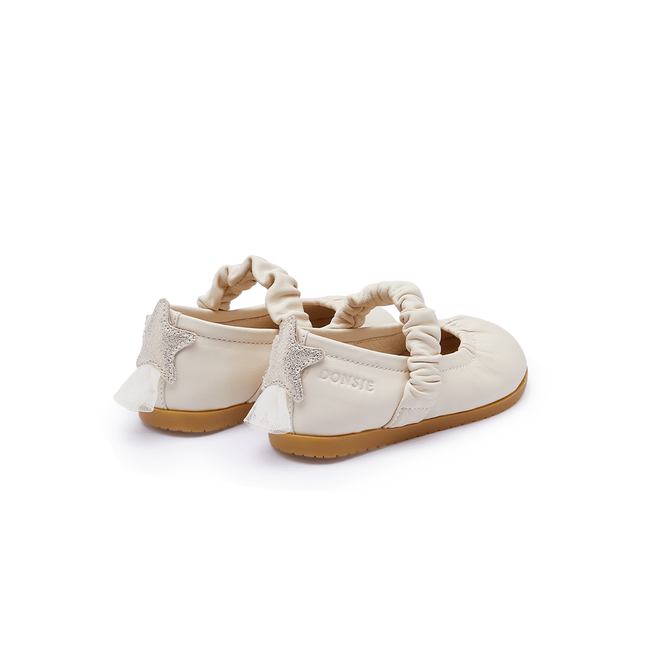 Vauran Ballerinas | Shooting Star | Cream Sheep Leather