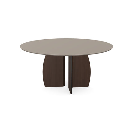 Fenix-Couchtisch, Beige Arizona - rund - Mondgestell