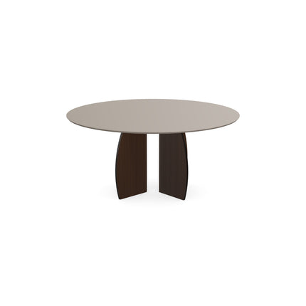 Fenix-Couchtisch, Beige Arizona - rund - Mondgestell