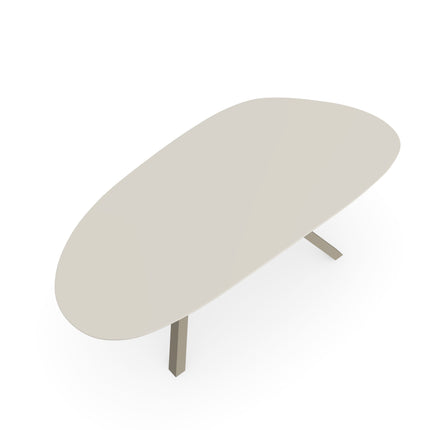 Fenix-Couchtisch Bianco Male - Organisch B - VV-Gestell