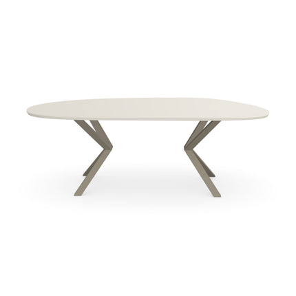 Fenix-Couchtisch Bianco Male - Organisch B - VV-Gestell