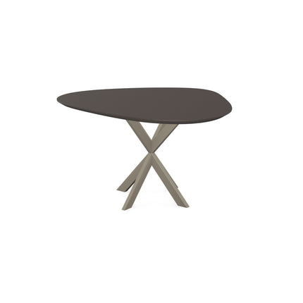 Fenix-Couchtisch Bronzo Doha - Tropfen - Kreuzgestell