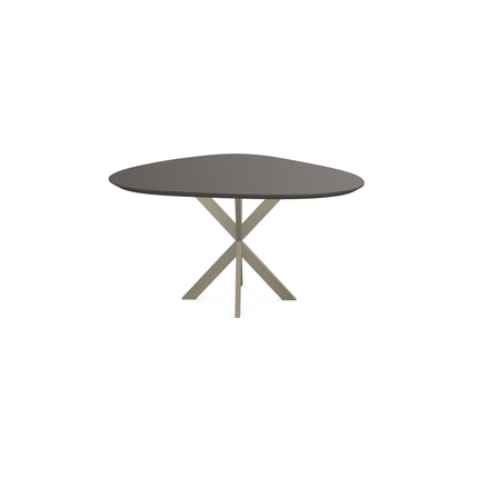 Fenix-Couchtisch Bronzo Doha - Tropfen - Kreuzgestell