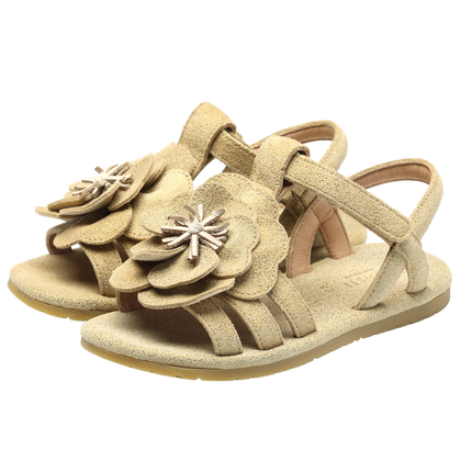 Iles Fields Sandals | Buttercup | Truffle Metallic Leather