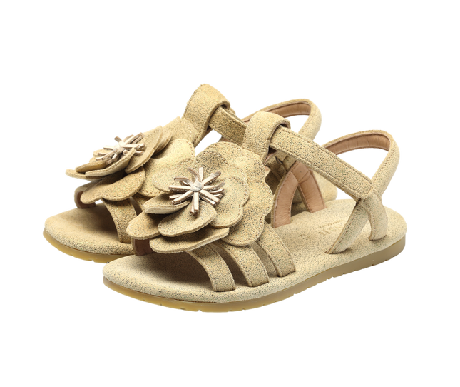 Iles Fields Sandals | Buttercup | Truffle Metallic Leather