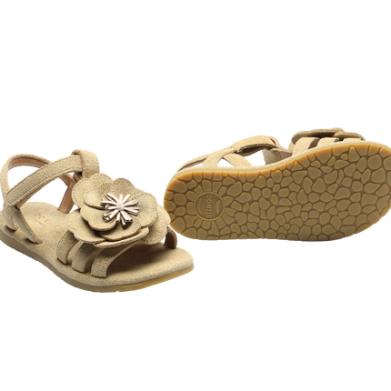 Iles Fields Sandals | Buttercup | Truffle Metallic Leather