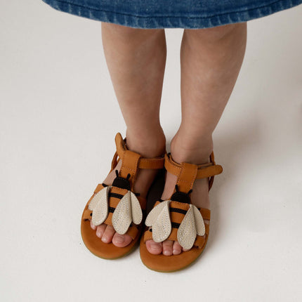 Iles Sky Sandals | Bee | Toffee Nubuck