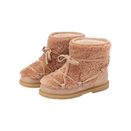 Cassia Boots | Kinderlaarzen | Beige Curly Sheep Wool