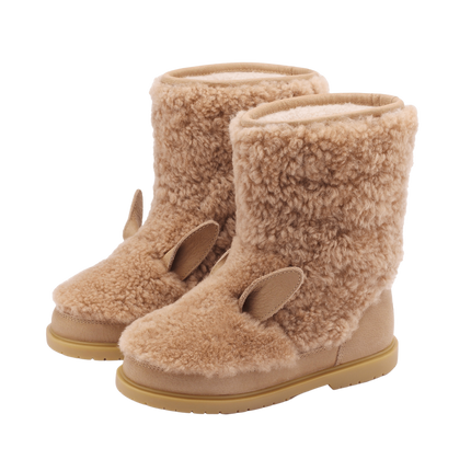Irfi Boots | Alpaca | Beige Curly Sheep Wool