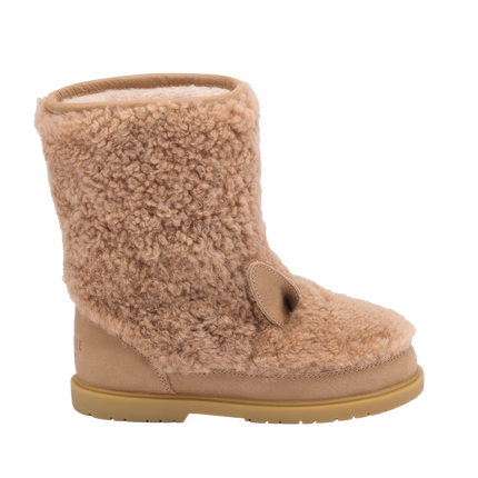 Irfi Boots | Alpaca | Beige Curly Sheep Wool